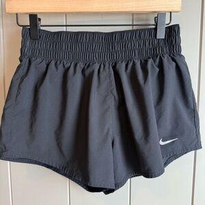 NIKE DRI-FIT Size S Womens Black Stretch Waist Lined Athletic Running Shorts